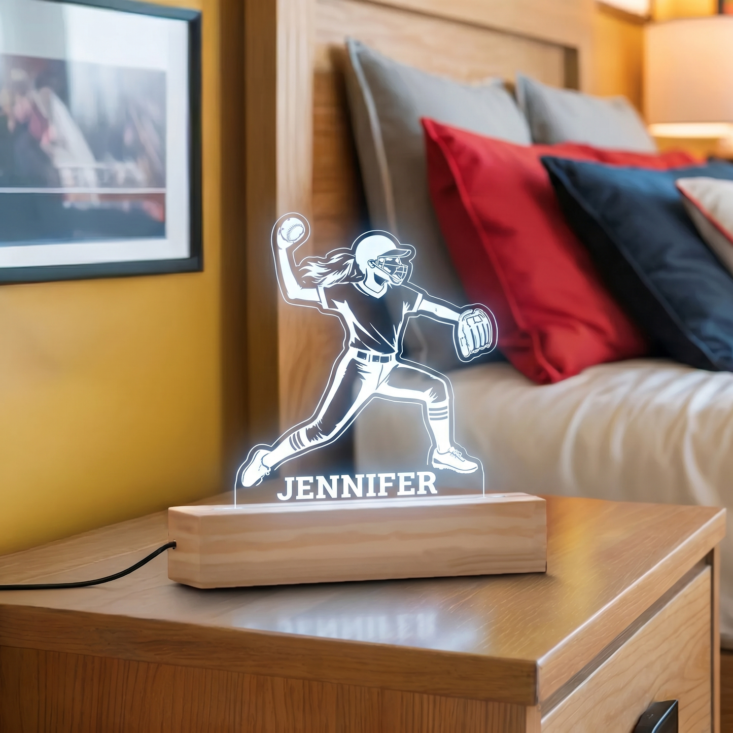 Softball Girl Nightlight