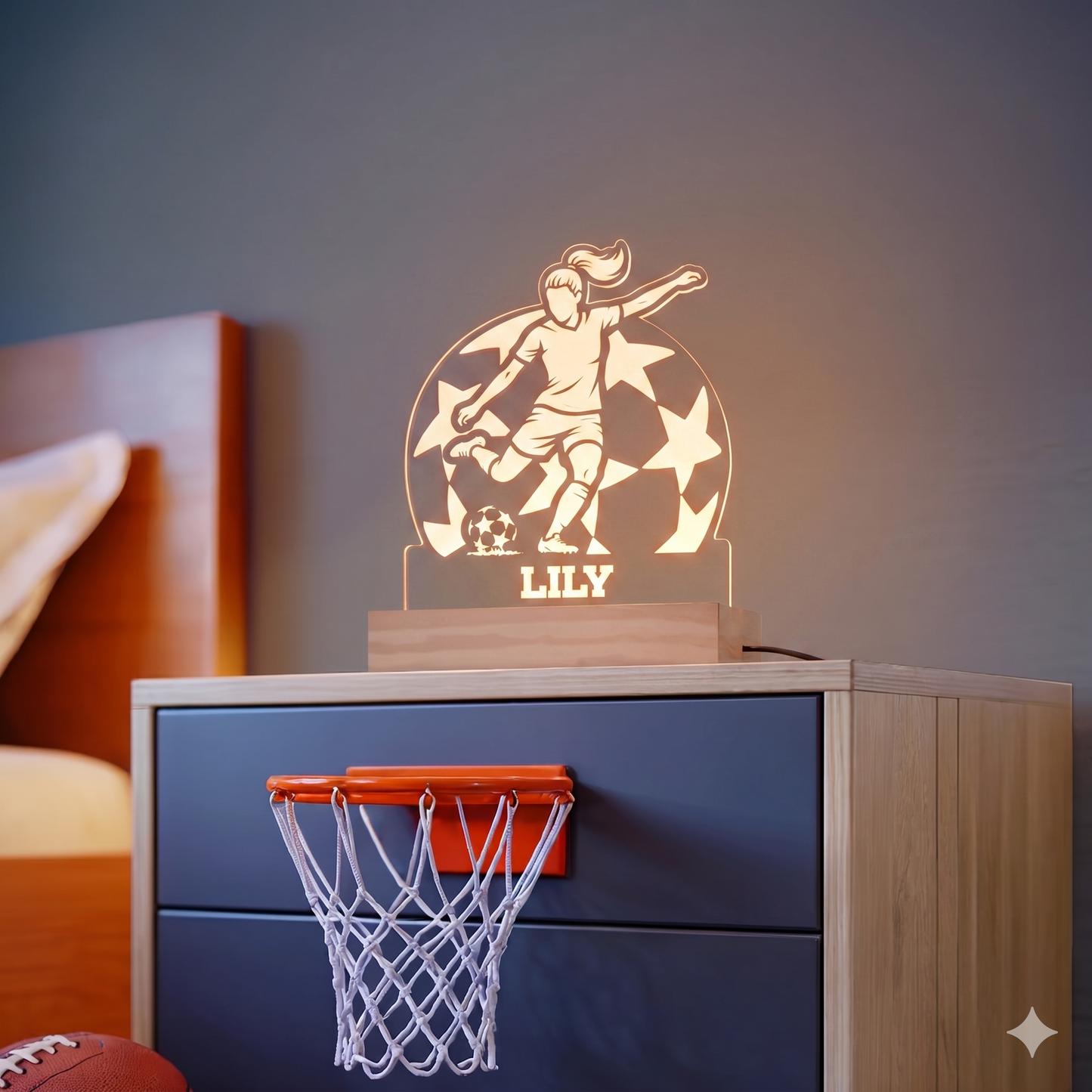 Soccer Star Girl Nightlight