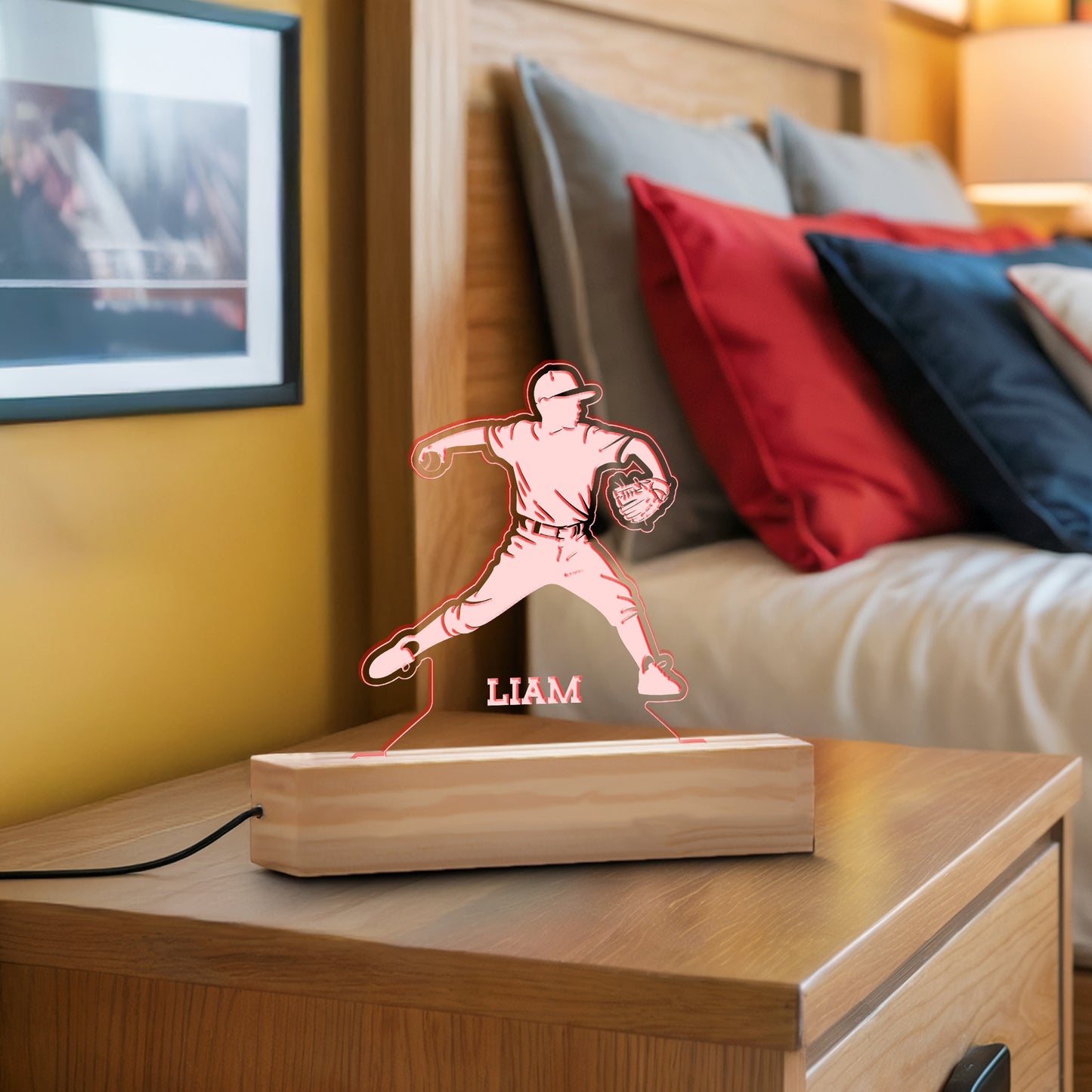 Baseball Pitcher Nightlight