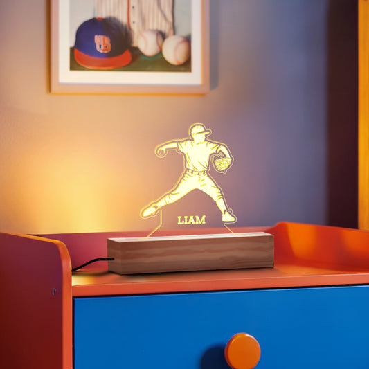 Baseball Pitcher Nightlight