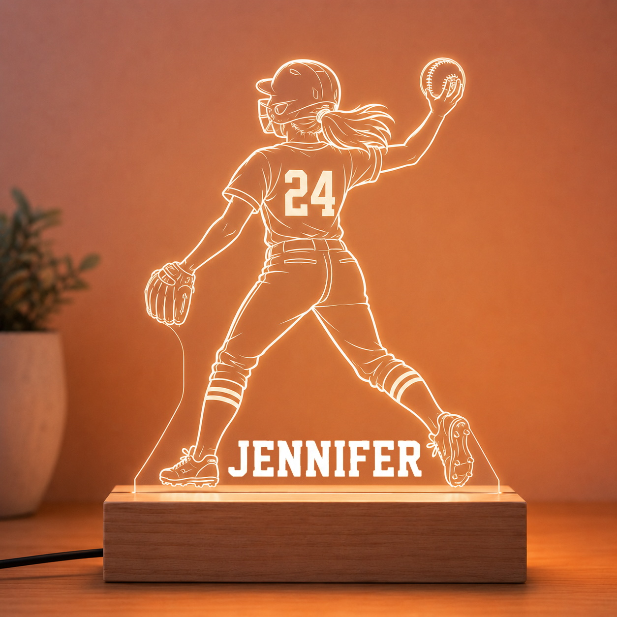 Softball Girl II Nightlight