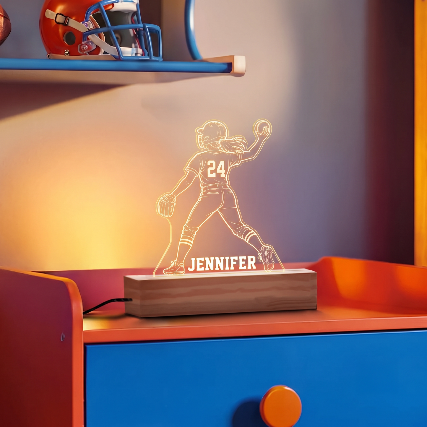 Softball Girl II Nightlight