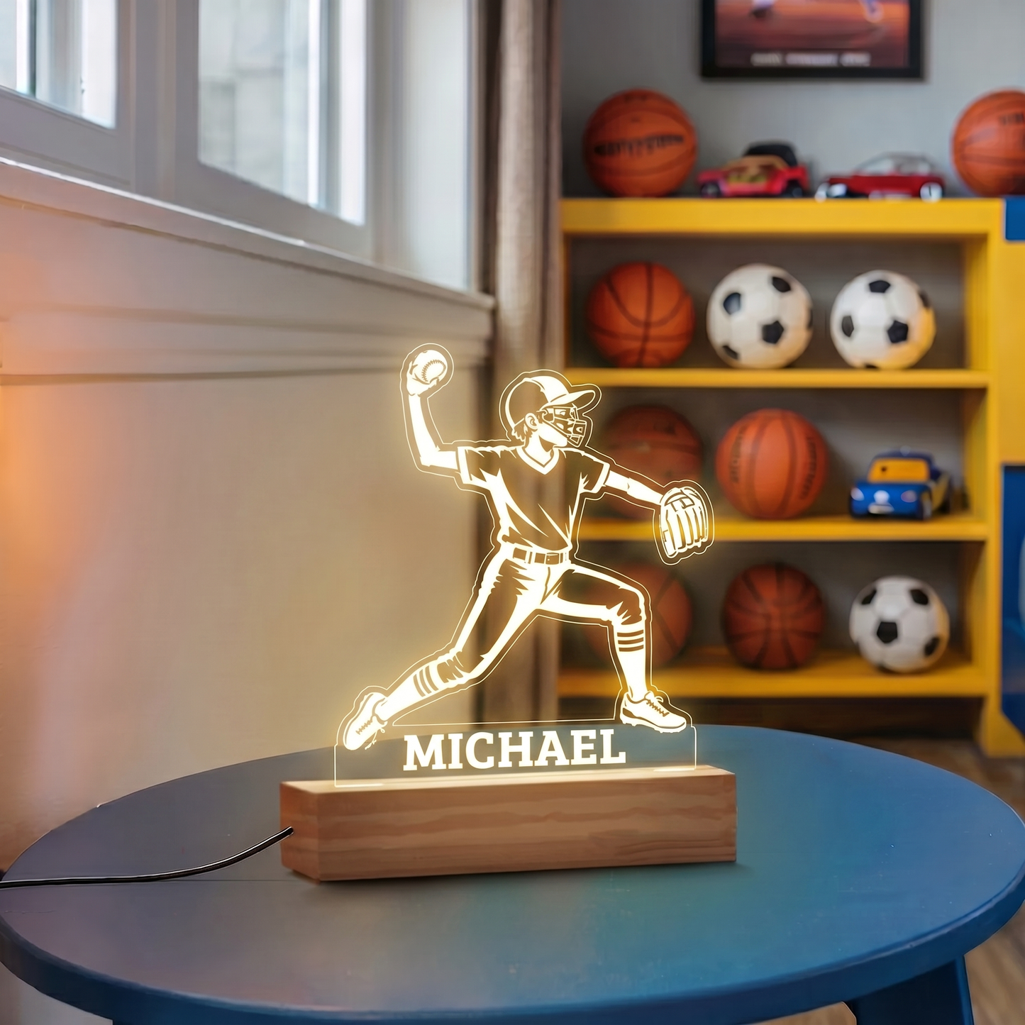 Softball Boy Nightlight