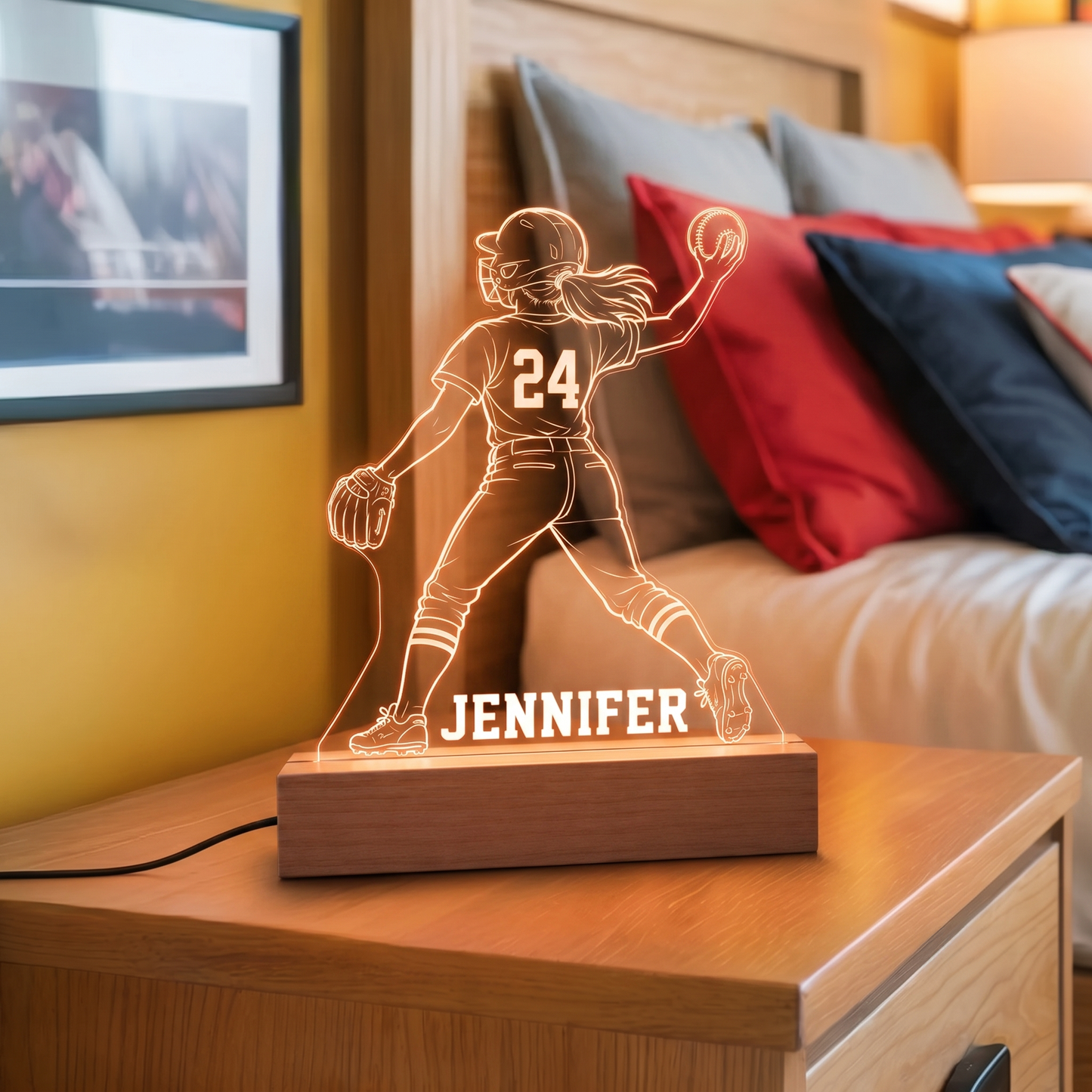 Softball Girl II Nightlight