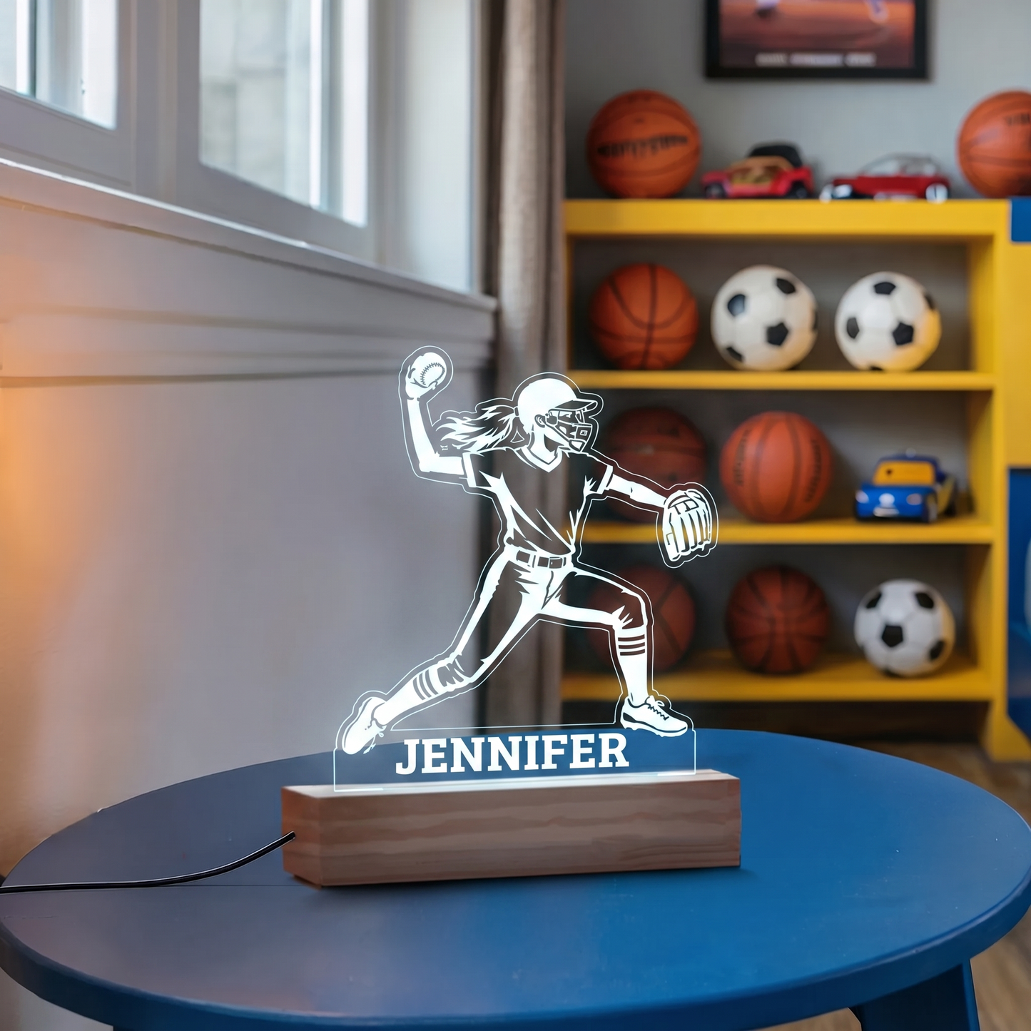 Softball Girl Nightlight