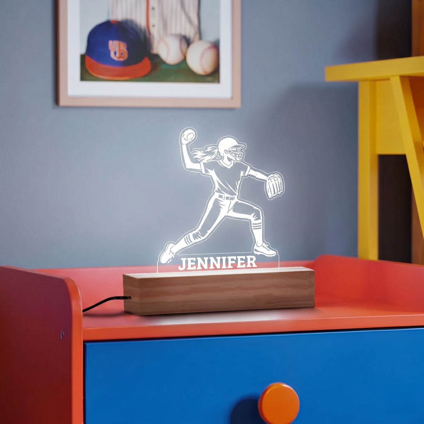 Softball Girl Nightlight