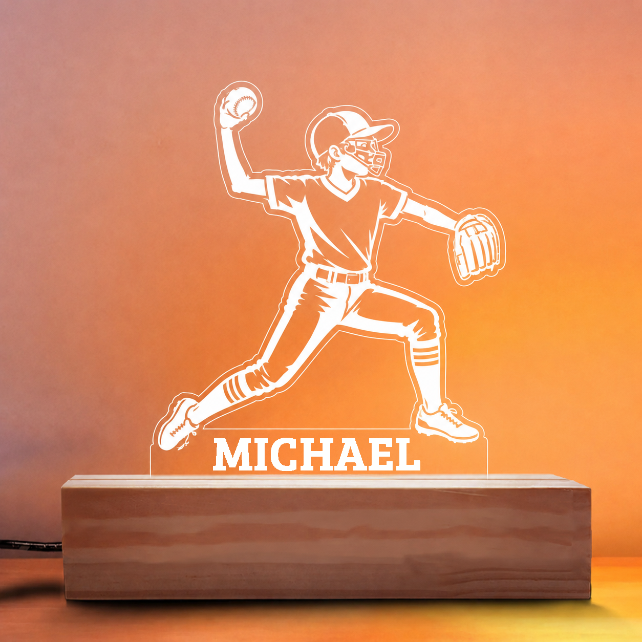 Softball Boy Nightlight