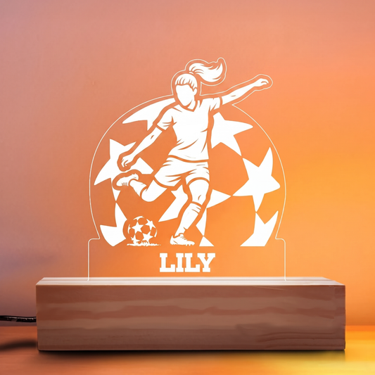 Soccer Star Girl Nightlight