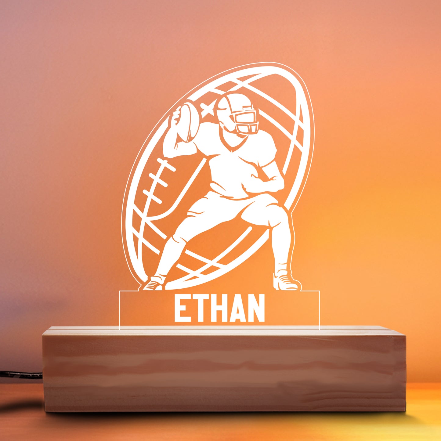 Football Quarterback Nightlight