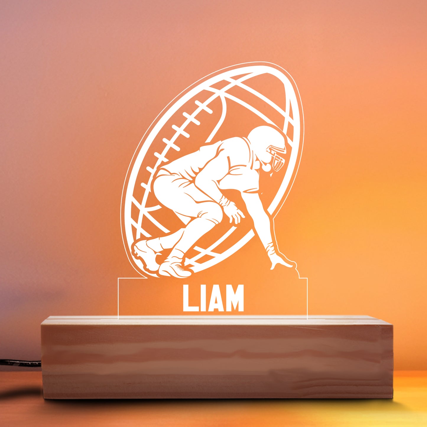 Football Linebacker Nightlight