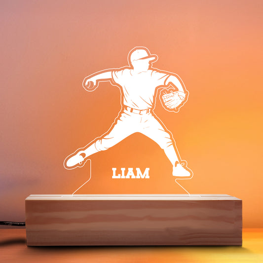 Baseball Pitcher Nightlight