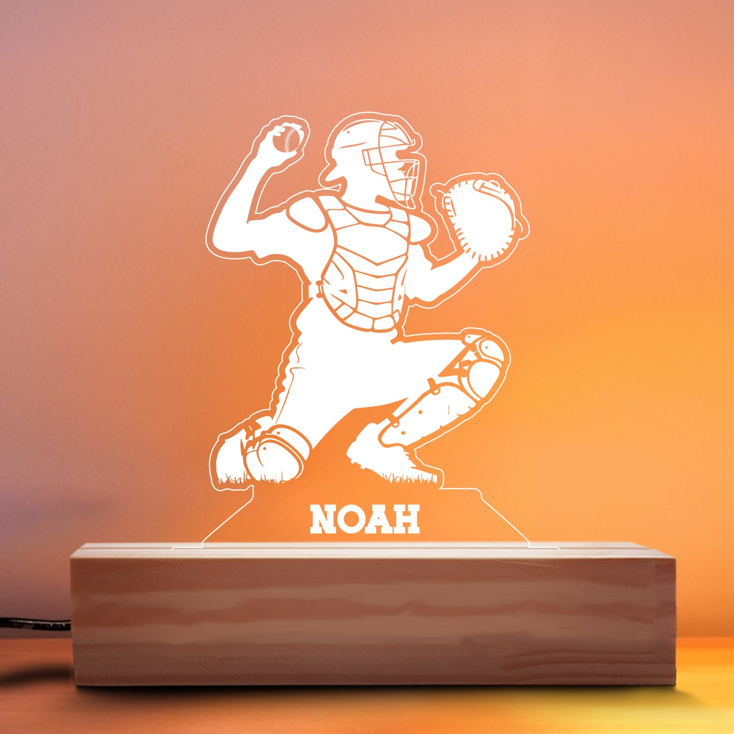 Baseball Catcher Nightlight