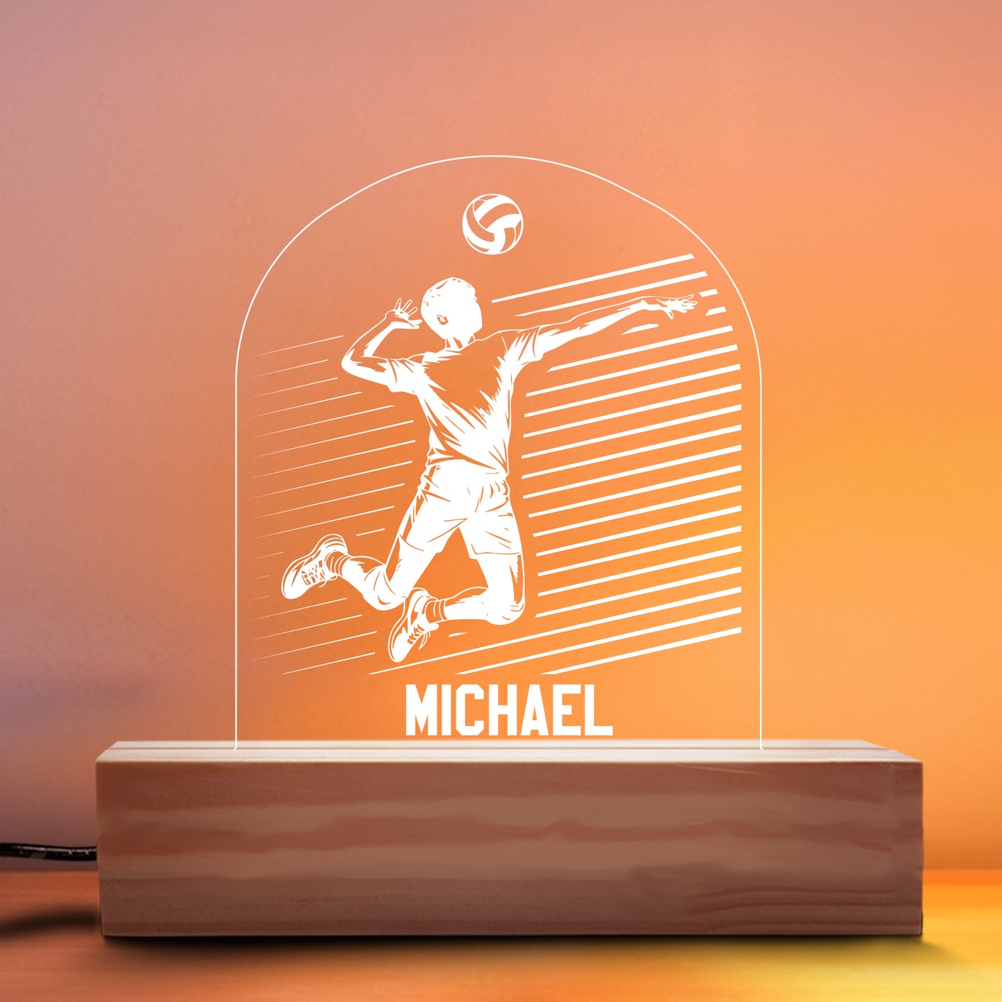 Volleyball Boy Nightlight