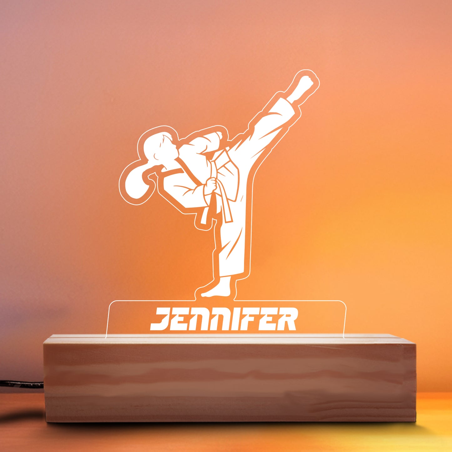 Martial Arts Girl Nightlight