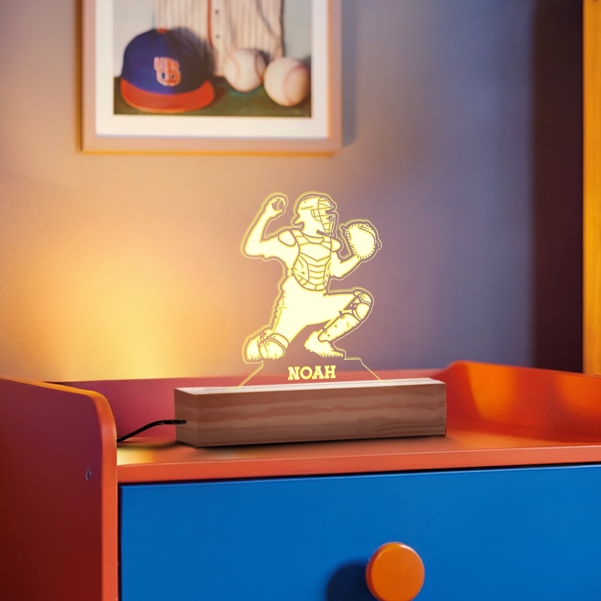 Baseball Catcher Nightlight – MVP Lights