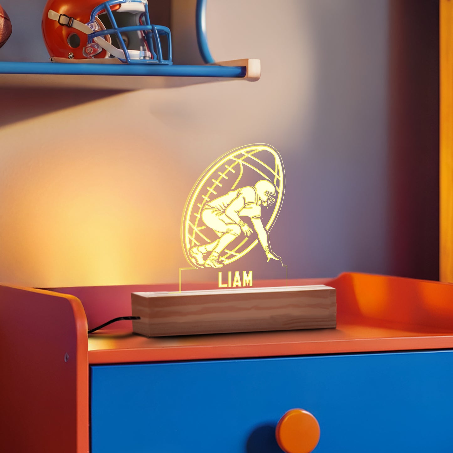 Football Linebacker Nightlight