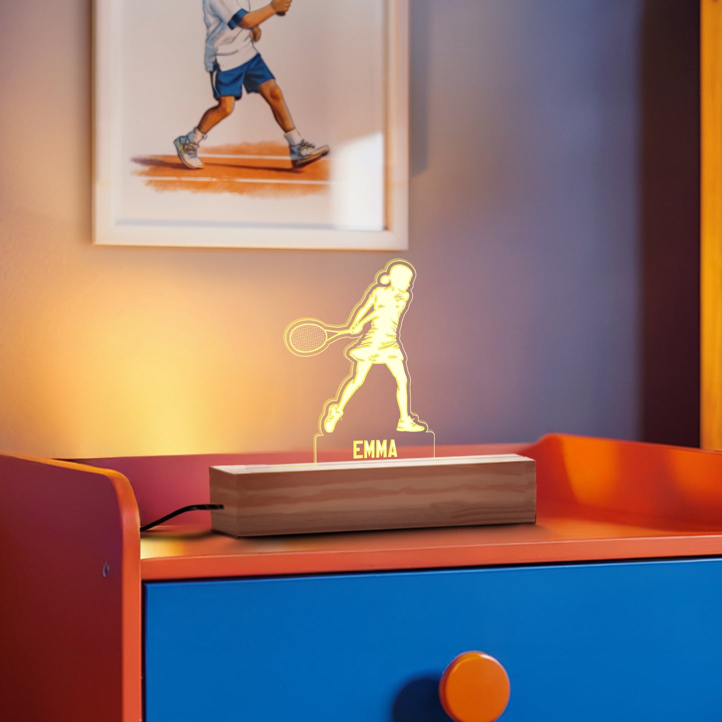 Tennis Girl Nightlight