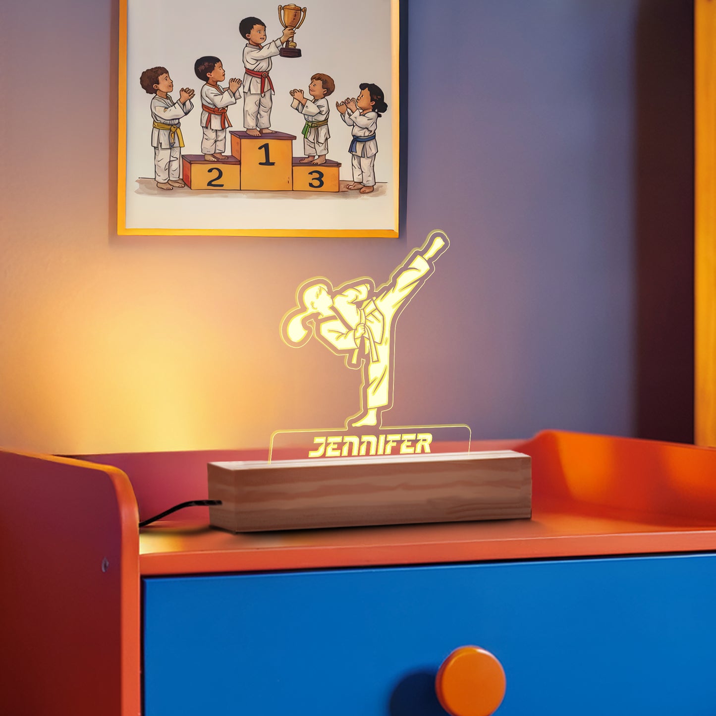 Martial Arts Girl Nightlight