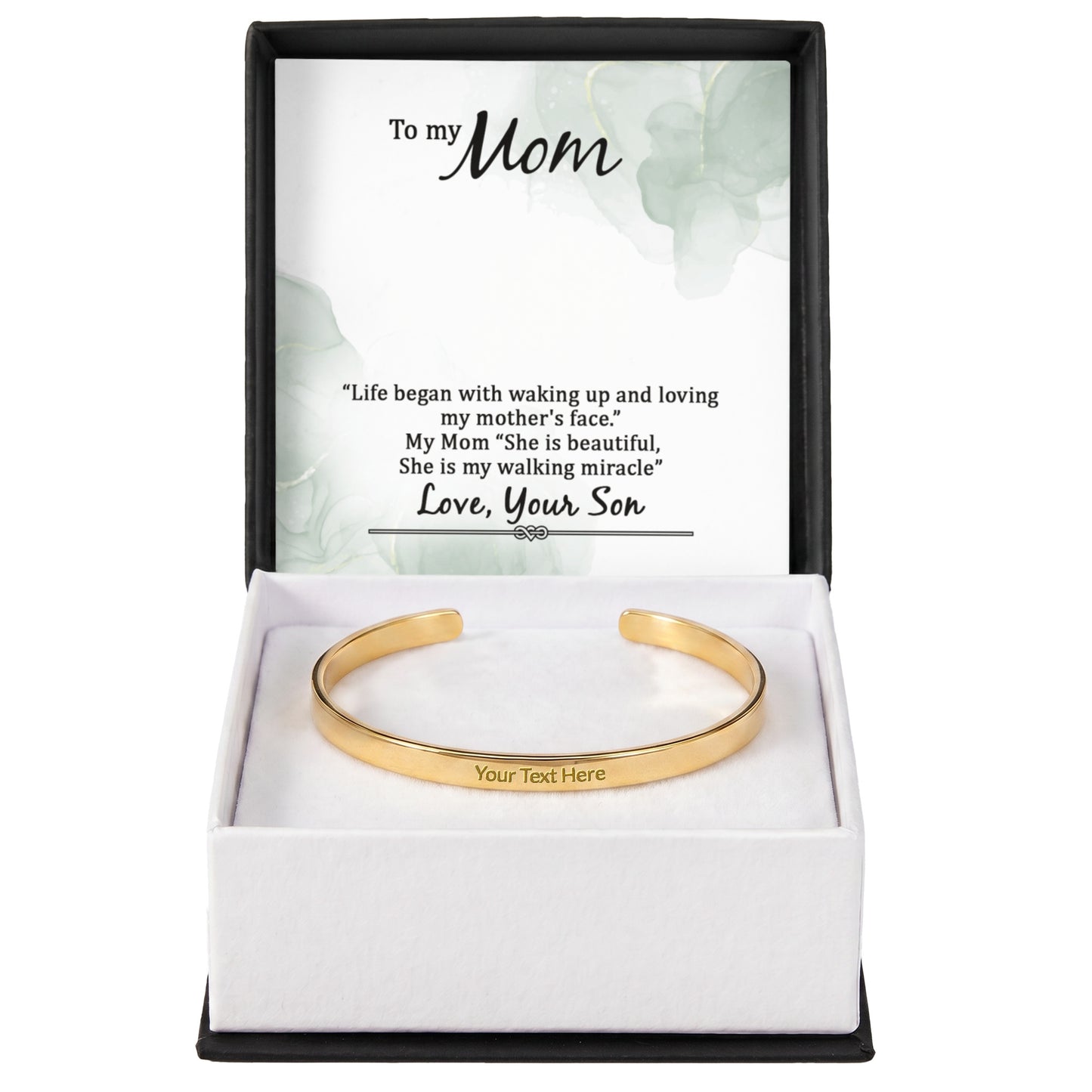 Engraved Cuff Bracelet