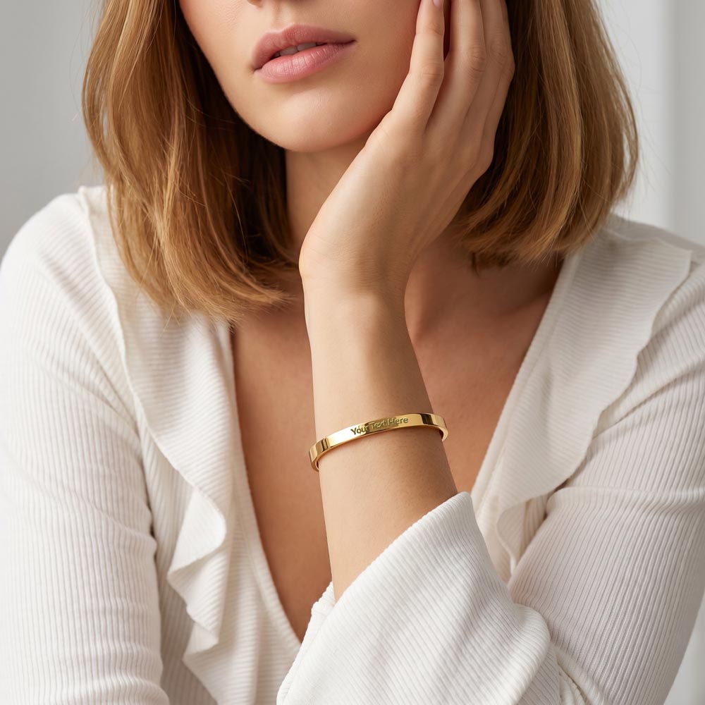 Engraved Cuff Bracelet
