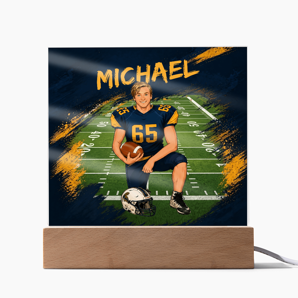 Personalized Sports LED Acrylic Plaque